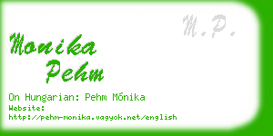 monika pehm business card